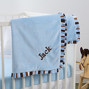 best embroidered baby blankets